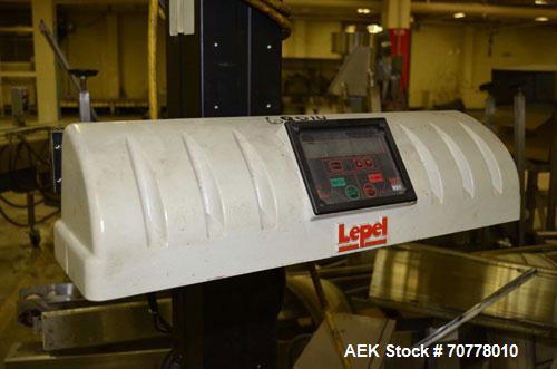 Used Lepel CS Plus air cooled induction sealer. Cap size range: 28mm to 100mm at conveyor speeds from 20 - 45 feet per minute. Has flat bar sealing. Last used in cosmetic operation.