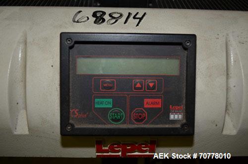 Used Lepel CS Plus air cooled induction sealer. Cap size range: 28mm to 100mm at conveyor speeds from 20 - 45 feet per minute. Has flat bar sealing. Last used in cosmetic operation.