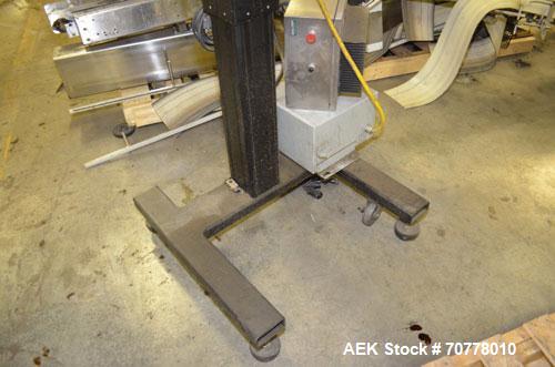 Used Lepel CS Plus air cooled induction sealer. Cap size range: 28mm to 100mm at conveyor speeds from 20 - 45 feet per minute. Has flat bar sealing. Last used in cosmetic operation.