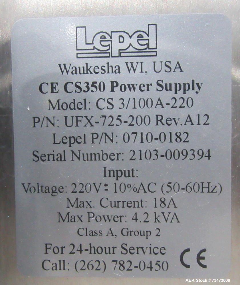 Lepel CS 350SS High-Speed Induction Cap Sealing System