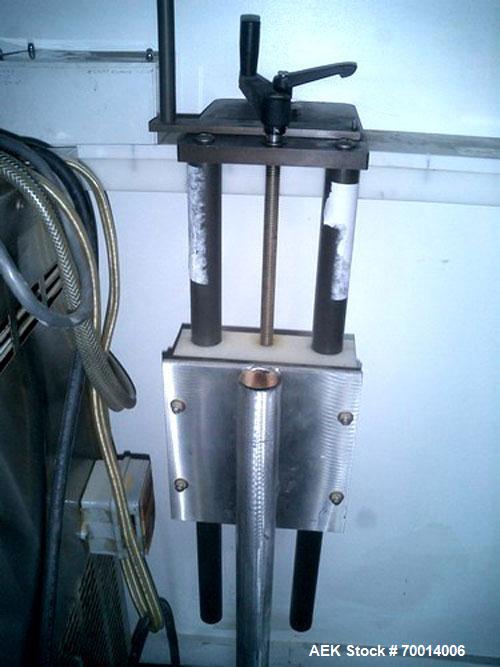 Used Pillar Technologies Induction Sealer, Model Foiler. This machine features a 4000 kW power supply housed in a stainless steel portable cabinet measuring 26” wide x 16” deep x 55” high. This machi...