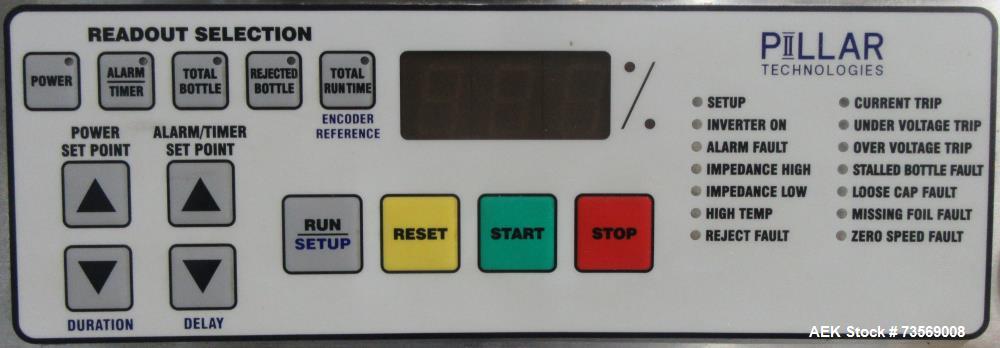 Used Pillar Technologies Unifolier U2P Tamper Evident Induction Sealer – 2000 Watt System (2012)