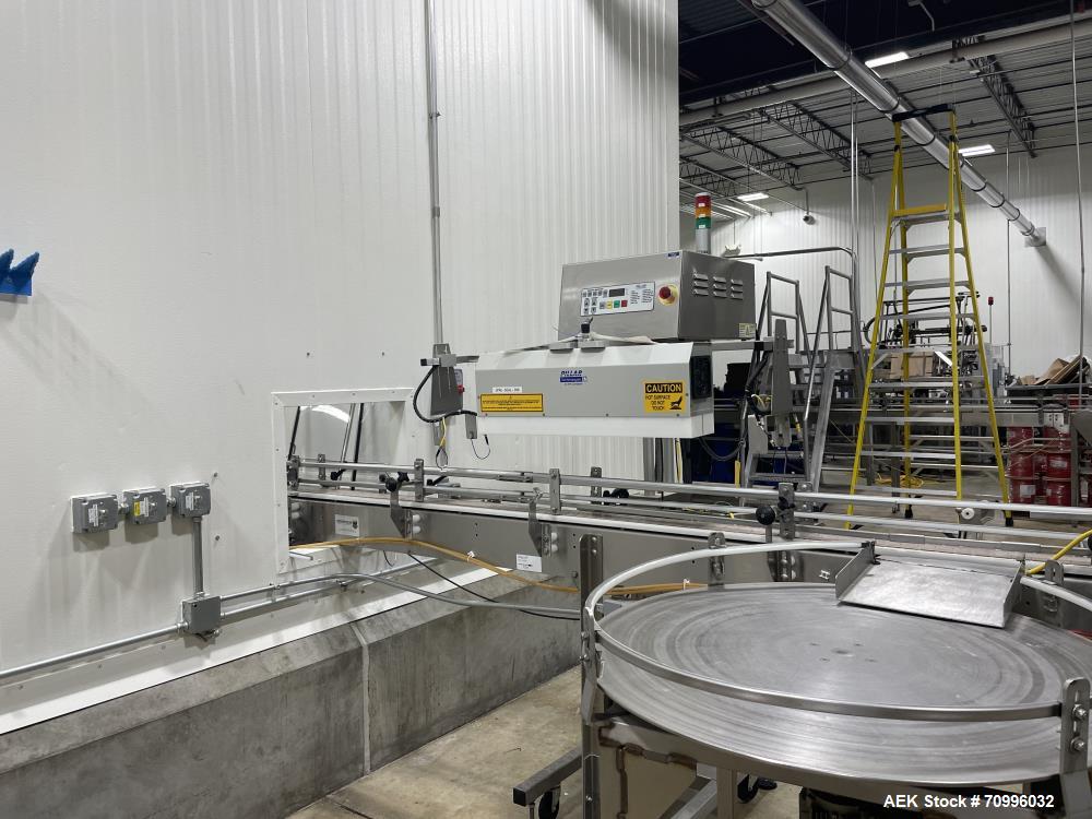 Used Pillar Model Unifoiler, compact, air cooled induction sealing system from 0 to 120 feet per minute with number of product per minute - depending on materials and application. Equipped with 4kw a...