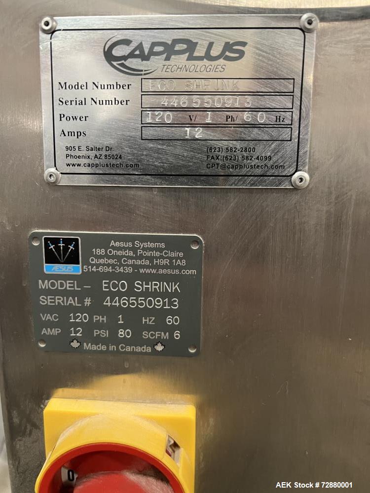 Used Aesus Systems Model Eco Shrink Tamper Evident Neck Bander