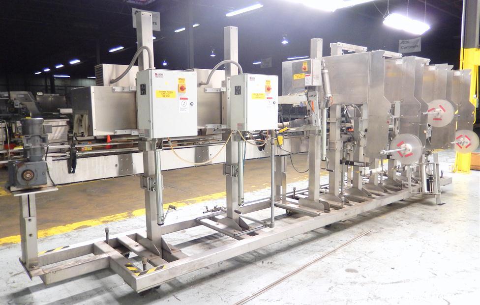 Used Axon Model EZ-400 Wide Format Sleeve Labeler