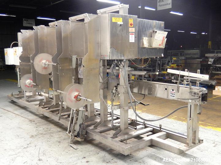 Used Axon Model EZ-400 Wide Format Sleeve Labeler