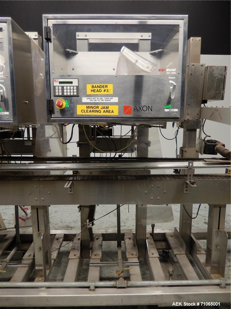 Used Axon Model EZ-400 Wide Format Sleeve Labeler
