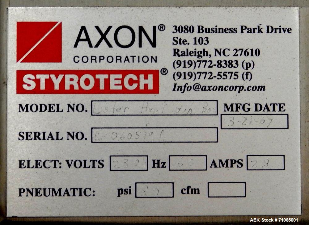 Used Axon Model EZ-400 Wide Format Sleeve Labeler