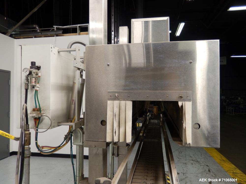 Used Axon Model EZ-400 Wide Format Sleeve Labeler