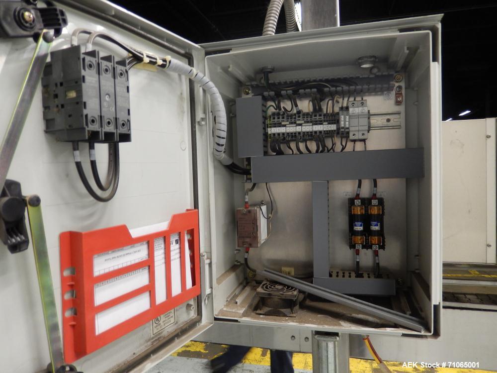 Used Axon Model EZ-400 Wide Format Sleeve Labeler