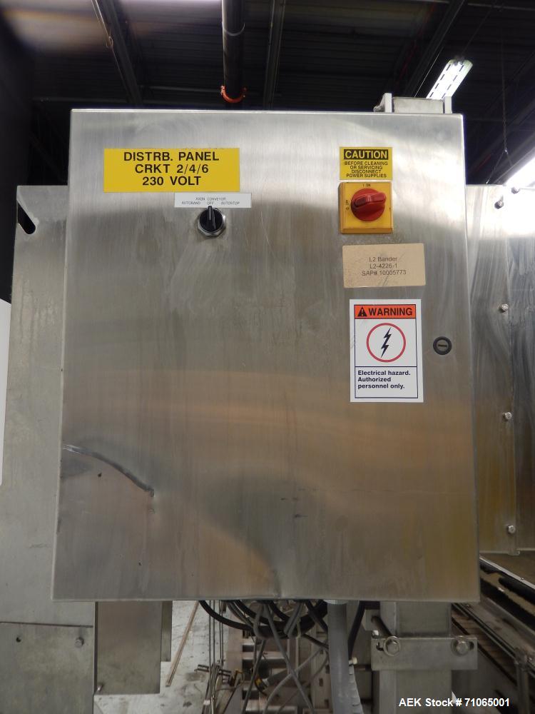 Used Axon Model EZ-400 Wide Format Sleeve Labeler