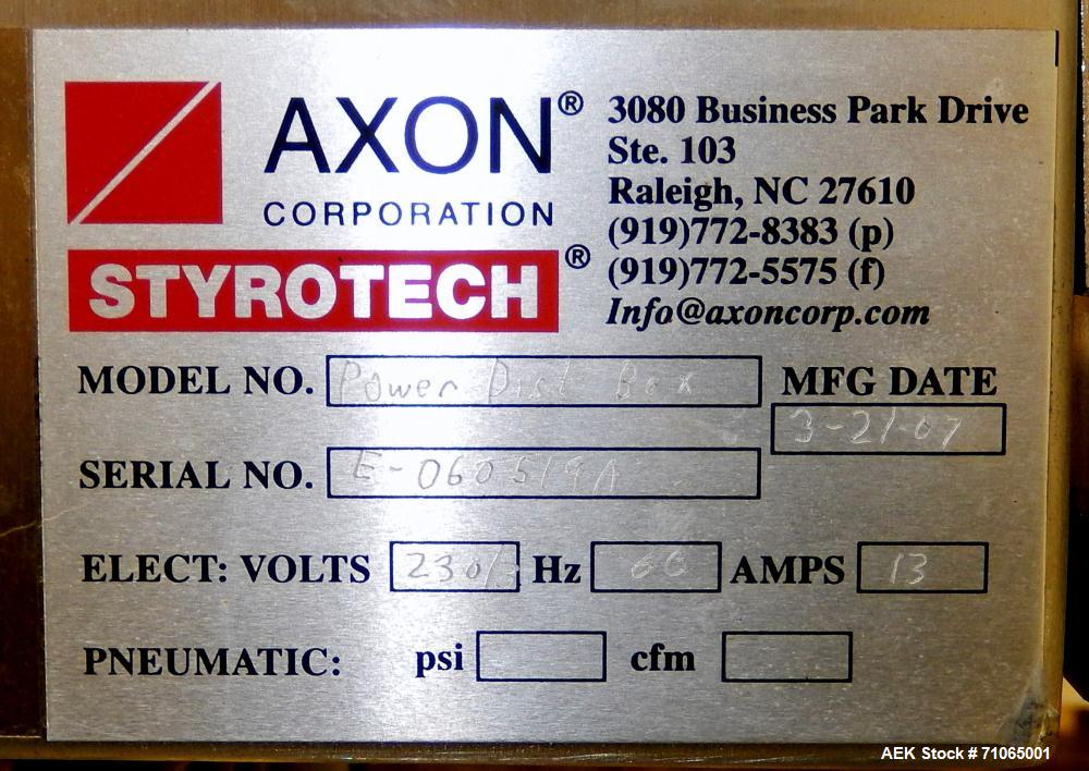 Used Axon Model EZ-400 Wide Format Sleeve Labeler