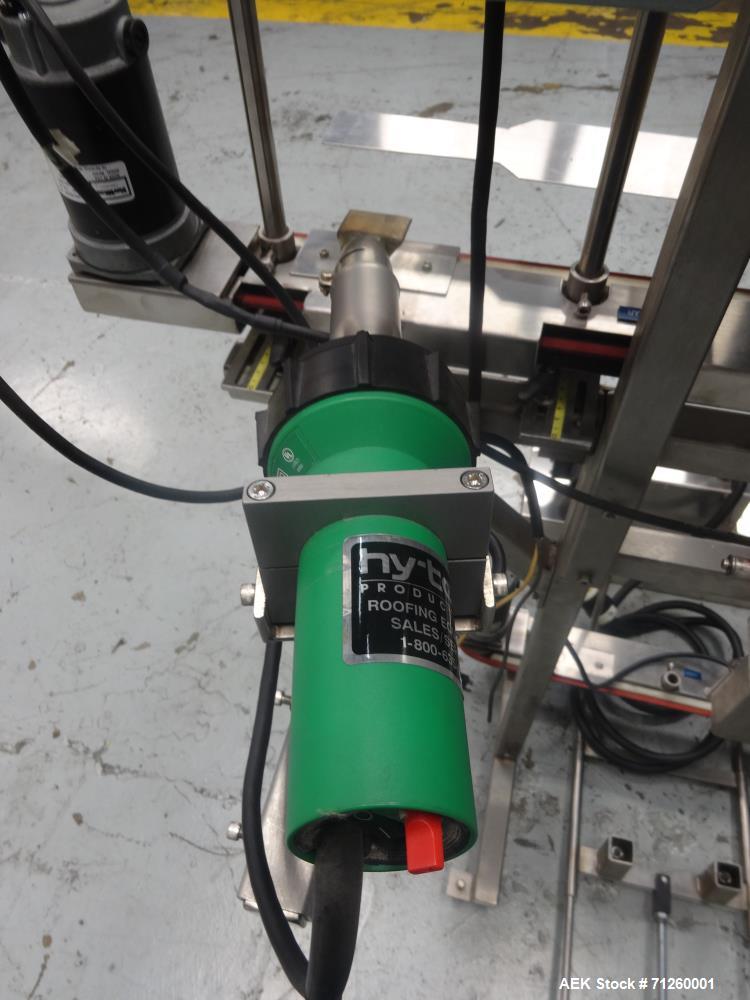 Used Marburg Model M-5B Tamper Evident Shrink Labeler