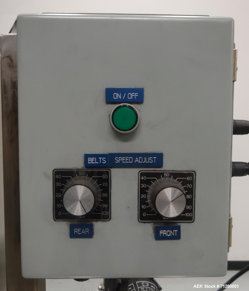 Used Marburg Model M-5B Tamper Evident Shrink Labeler