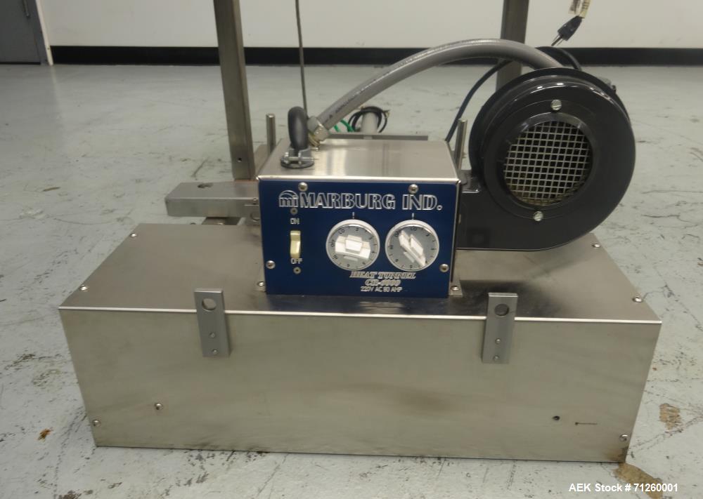 Used Marburg Model M-5B Tamper Evident Shrink Labeler
