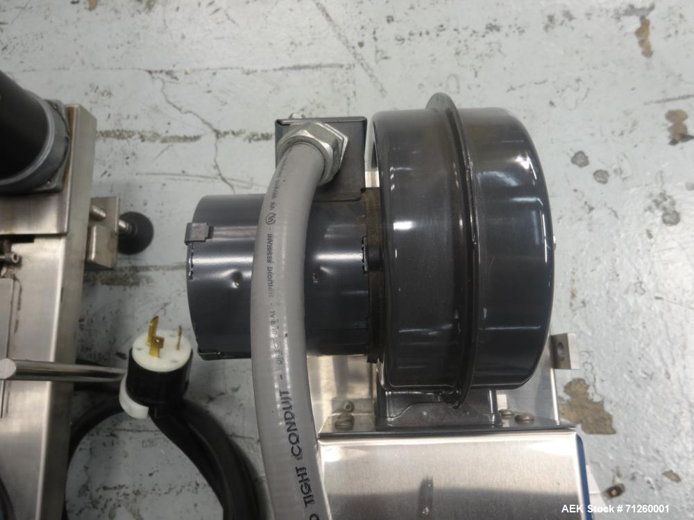 Used Marburg Model M-5B Tamper Evident Shrink Labeler