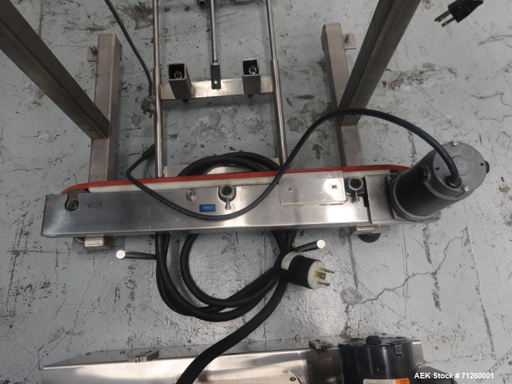 Used Marburg Model M-5B Tamper Evident Shrink Labeler