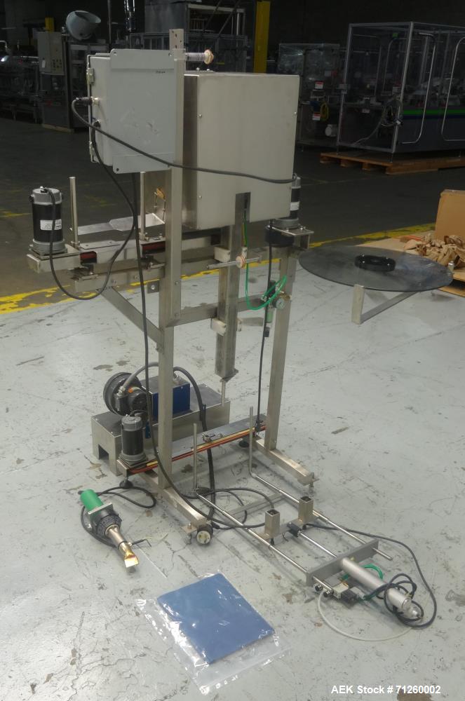 Used Marburg Model M-5B Tamper Evident Shrink Labeler