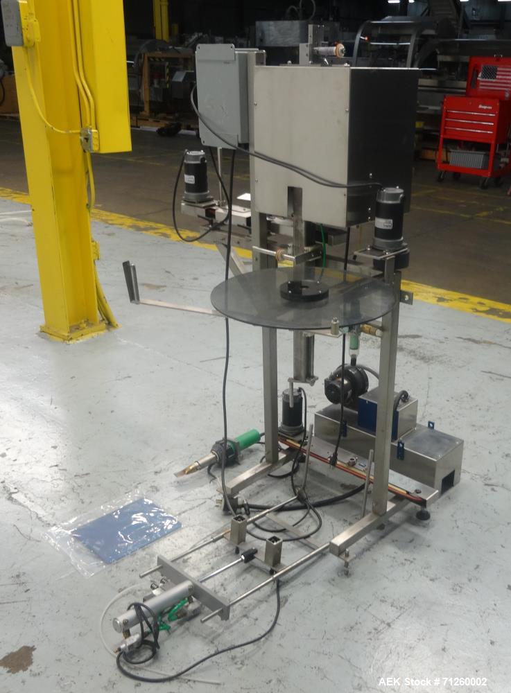 Used Marburg Model M-5B Tamper Evident Shrink Labeler