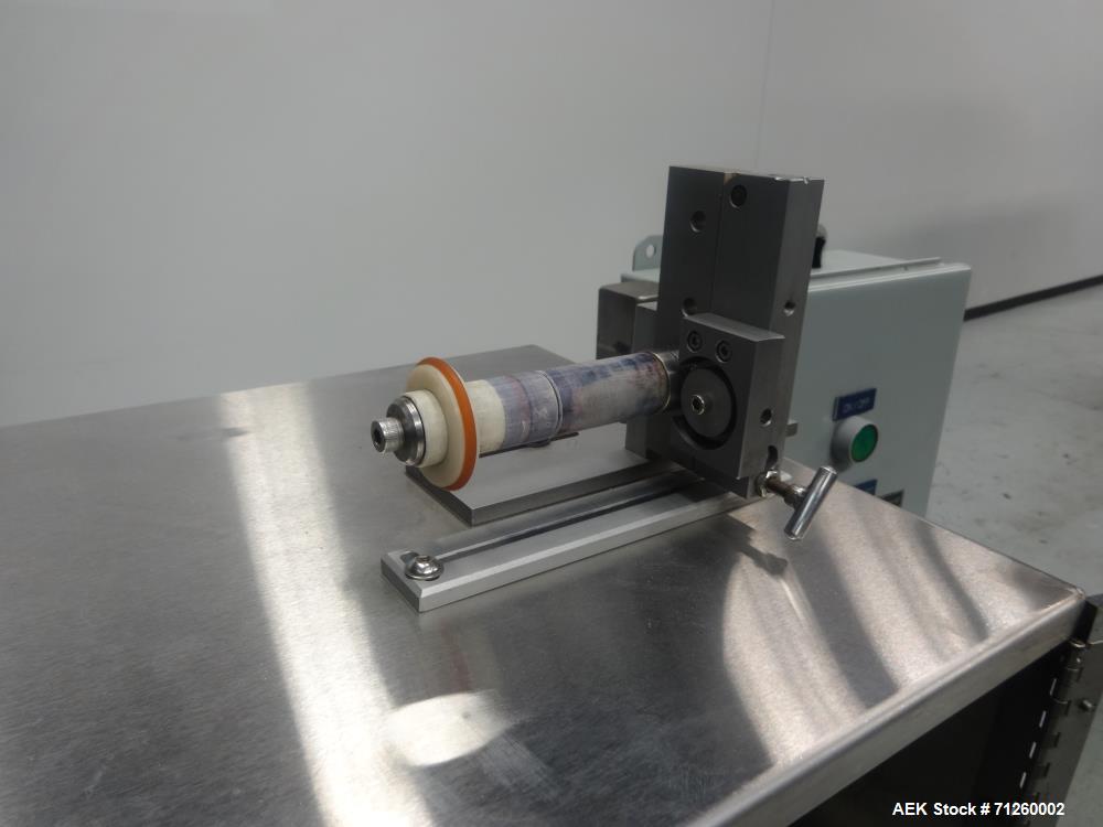 Used Marburg Model M-5B Tamper Evident Shrink Labeler