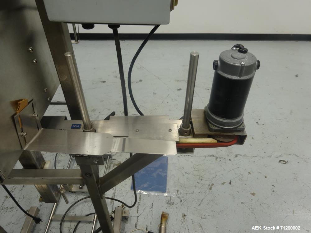 Used Marburg Model M-5B Tamper Evident Shrink Labeler