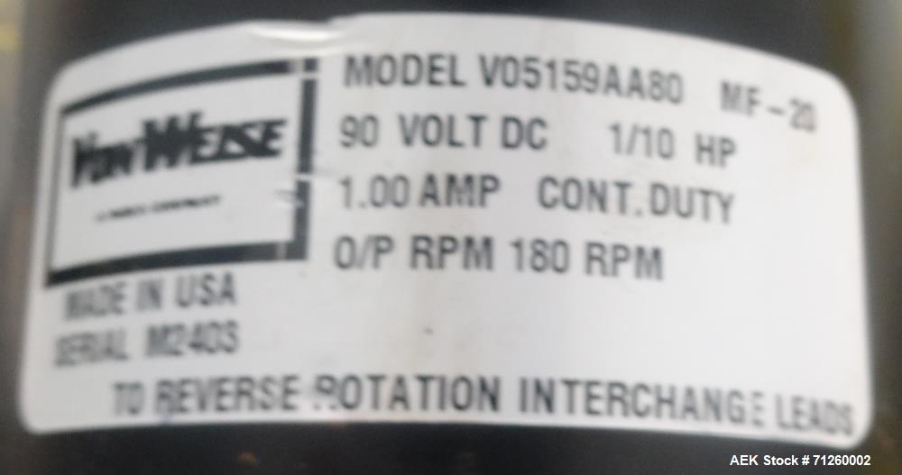 Used Marburg Model M-5B Tamper Evident Shrink Labeler