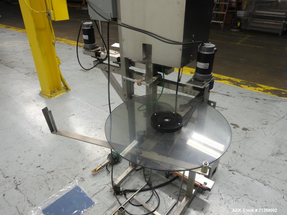Used Marburg Model M-5B Tamper Evident Shrink Labeler