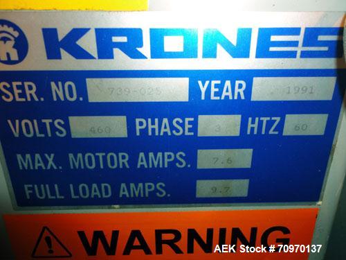 Used Krones Garantomat High Speed Rotary Neck Bander