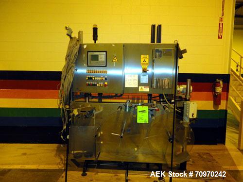Used Krones Garantomatic High Speed Automatic Neck Banding Sleeve Labeling Machine