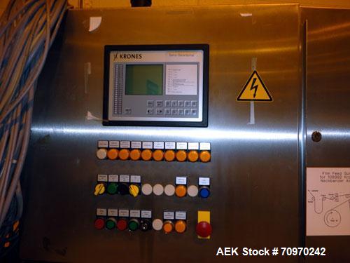 Used Krones Garantomatic High Speed Automatic Neck Banding Sleeve Labeling Machine