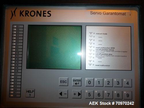 Used Krones Garantomatic High Speed Automatic Neck Banding Sleeve Labeling Machine