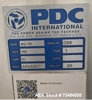 Tamper Evident Shrink Banding System – PDC 40-M with Tunnel, 3/8"–3" Band Range