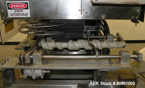 Used PDC 50 Tamper Evident Neck Bander and Shrink Sleeve Labeling Machine, capable of speeds from 50 to 130 CPM. Band/Sleeve size range: Diameter .375" to 3.00" or 10 to 75 MM; Band Height .625" to 7...