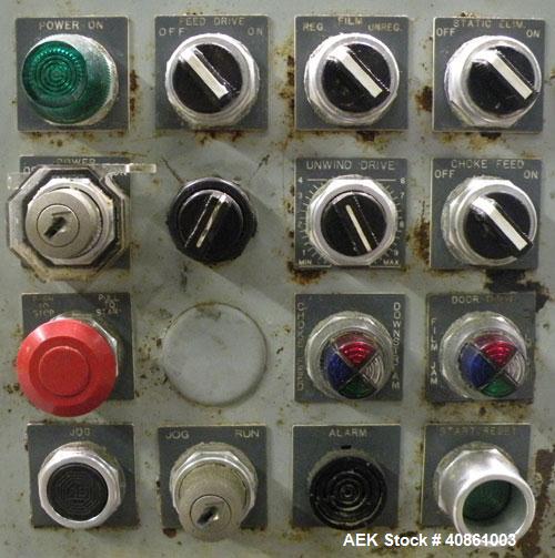 Used PDC 50 Tamper Evident Neck Bander and Shrink Sleeve Labeling Machine, capable of speeds from 50 to 130 CPM. Band/Sleeve size range: Diameter .375" to 3.00" or 10 to 75 MM; Band Height .625" to 7...