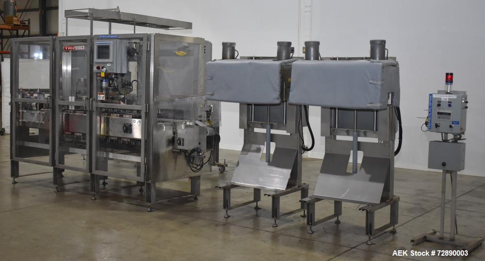 Used Tri-Pack SPC Large Format Sleeve Applicator – Dual Shrink Tunnels, 480V