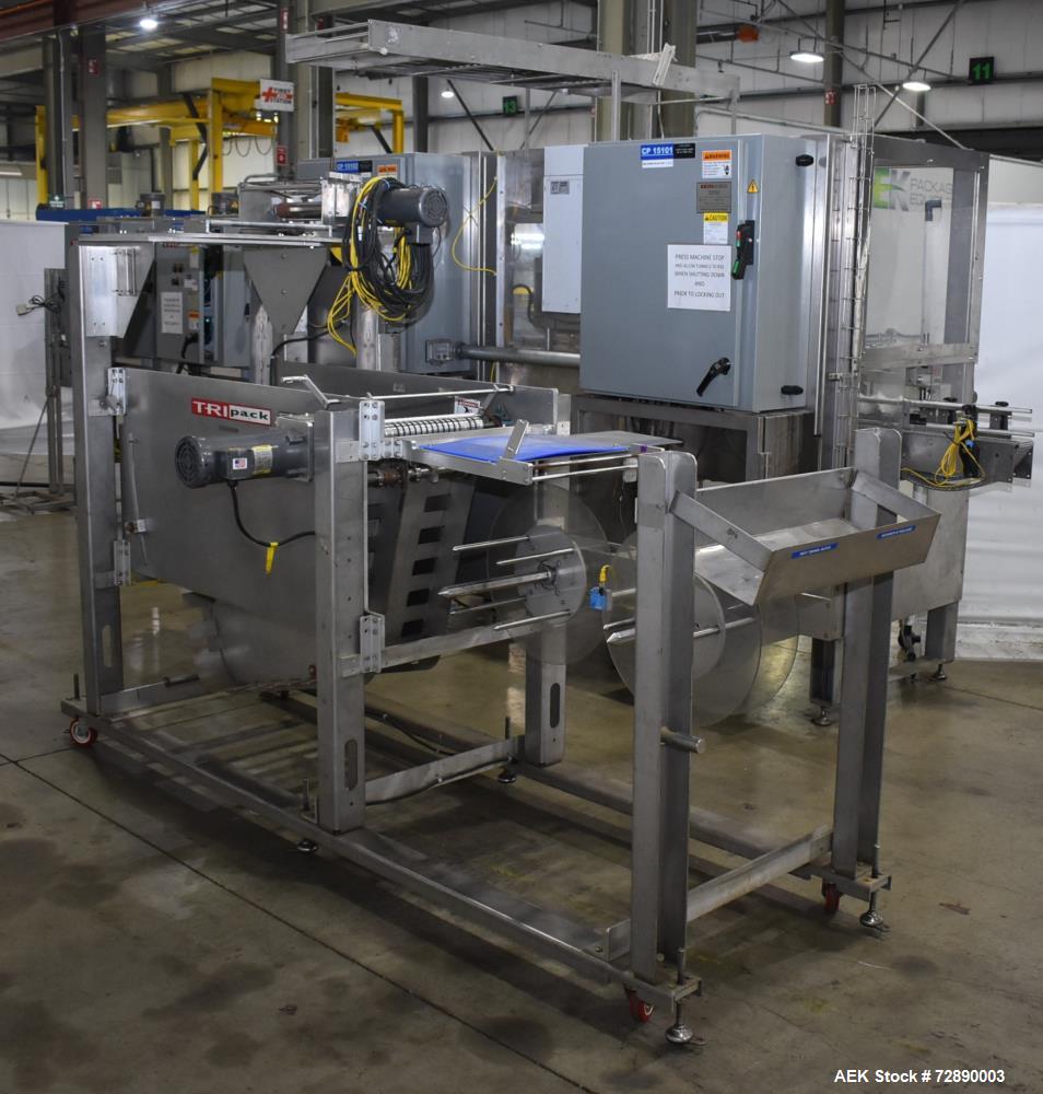 Used Tri-Pack SPC Large Format Sleeve Applicator – Dual Shrink Tunnels, 480V