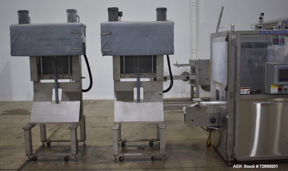 Used Tri-Pack SPC Tamper Evident Bander & Sleeve Labeler – 250–300 CPM