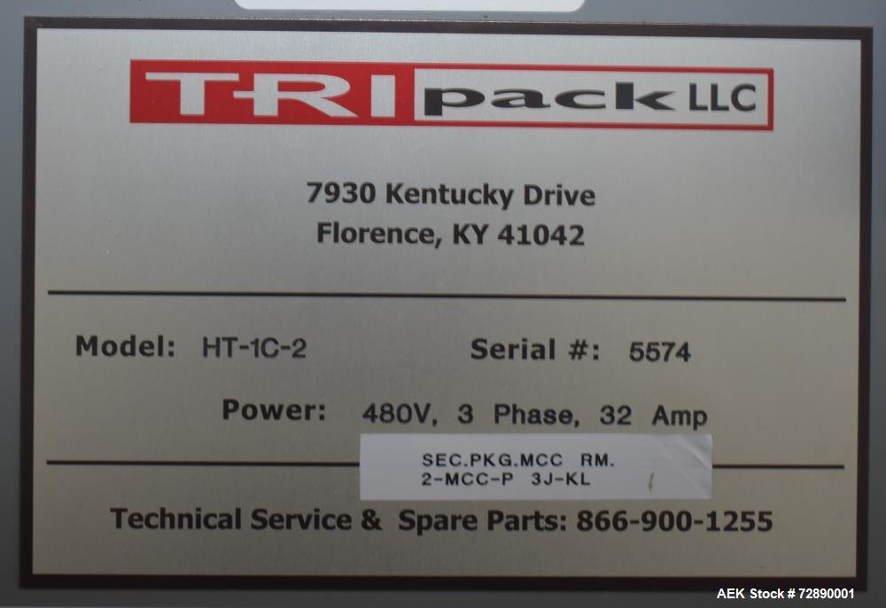 Used Tri-Pack SPC Tamper Evident Bander & Sleeve Labeler – 250–300 CPM