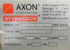 Used Axon Model EZ-100 Heat Shrink Tamper Evident Band & Sleeve Label Applicator. Rated up to 150 ppm depending on the container. Machine is of stainless steel construction. Sleeve size 20 to 100mm f...