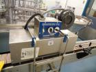 Used Pharmafill (Dietz) Model NB1 Automatic Neck Bander and Shrink Tunnel. Capable of speeds up to 100 BPM (Depending on application). Cap size range: 14mm - 76mm (diameter). Has perforation and prin...