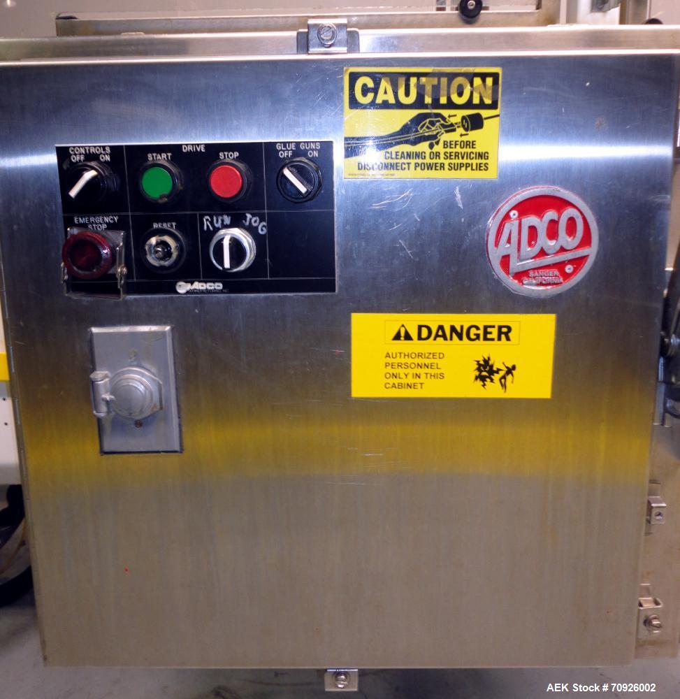 Used Adco Hot Glue Style Top-Load Tri-Seal Carton Closing Machine