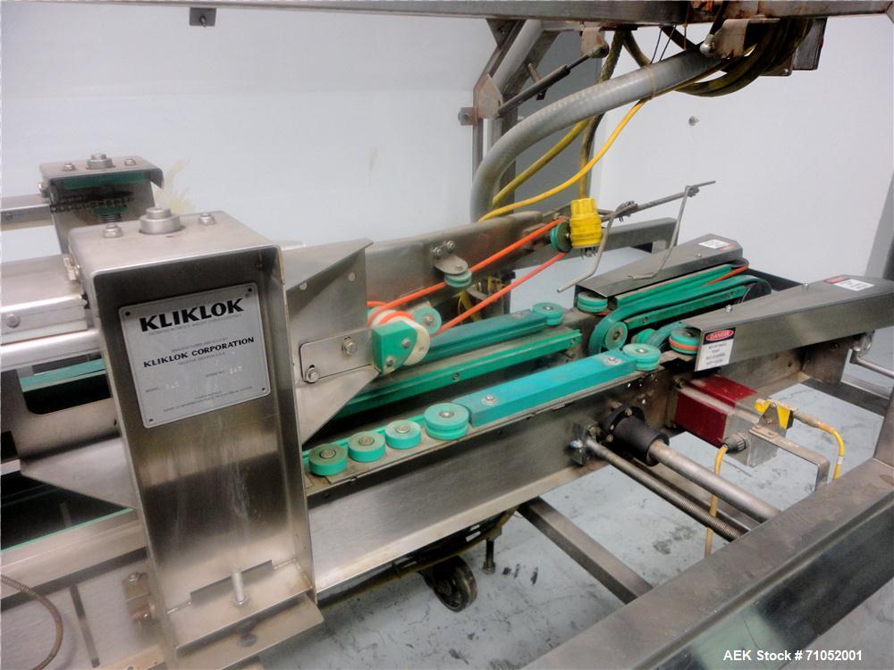 Used Kliklok Genesis Model GLC Triseal Topload Carton Closing Machine