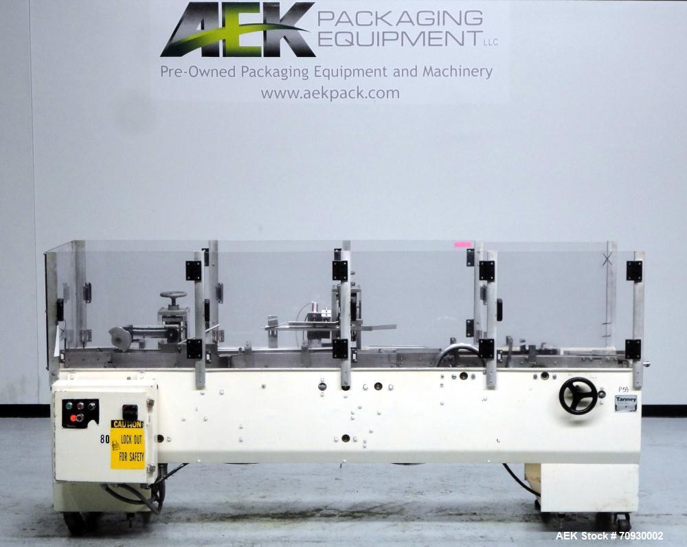 Used Tanney Inline Triseal Top Load Carton Closer, Model 807-15