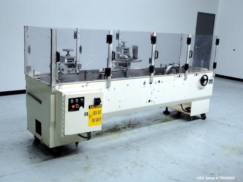 Used Tanney Inline Triseal Top Load Carton Closer, Model 807-15