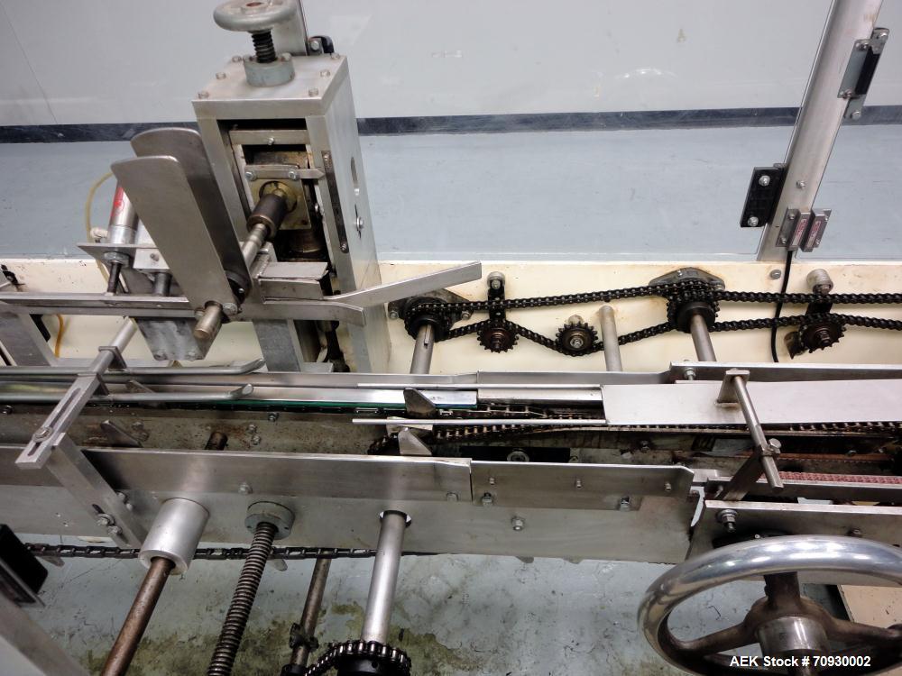 Used Tanney Inline Triseal Top Load Carton Closer, Model 807-15