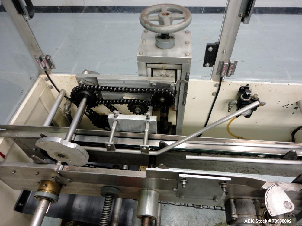 Used Tanney Inline Triseal Top Load Carton Closer, Model 807-15