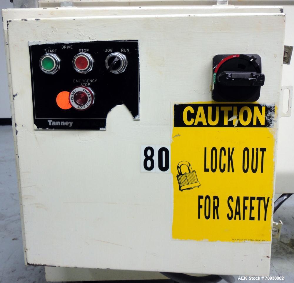 Used Tanney Inline Triseal Top Load Carton Closer, Model 807-15