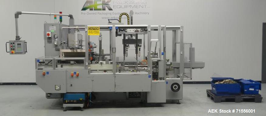 Used IMA Model FR100 Hooded Style Tray Former and Packer with Bottle Loader