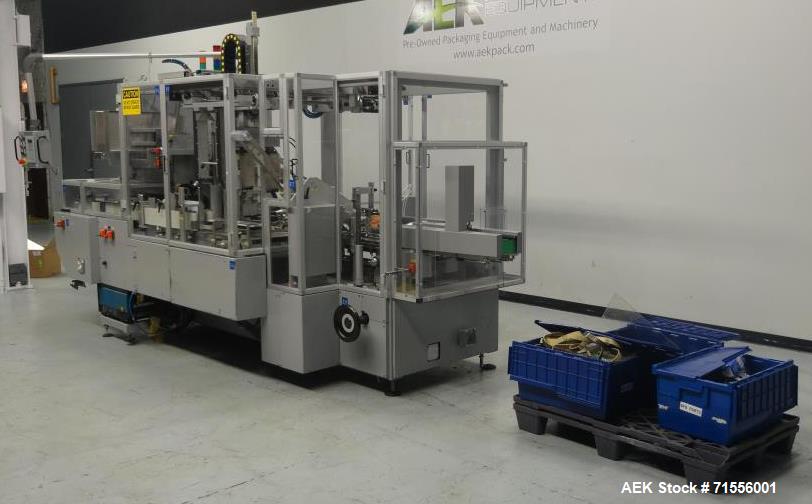 Used IMA Model FR100 Hooded Style Tray Former and Packer with Bottle Loader