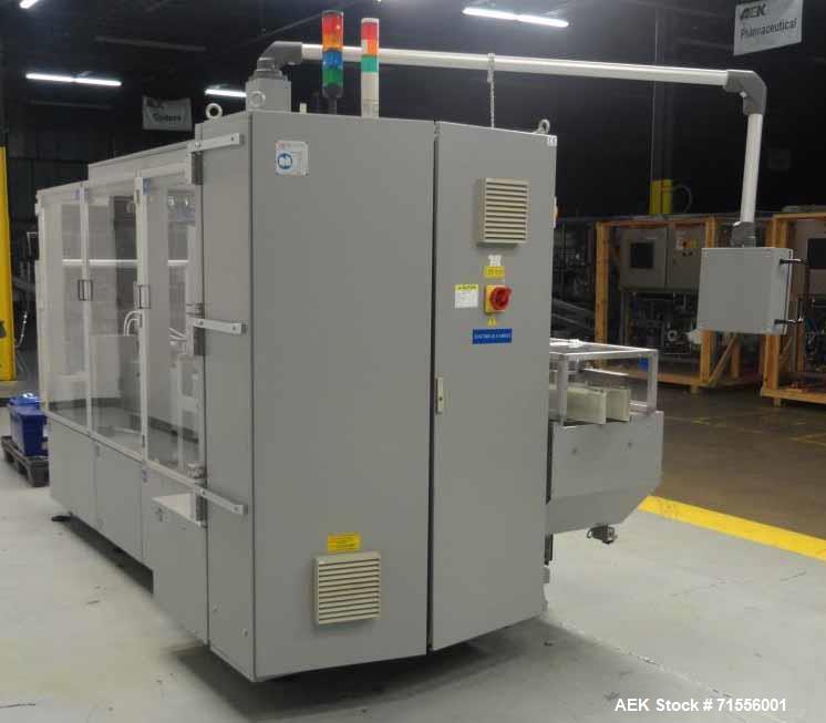 Used IMA Model FR100 Hooded Style Tray Former and Packer with Bottle Loader